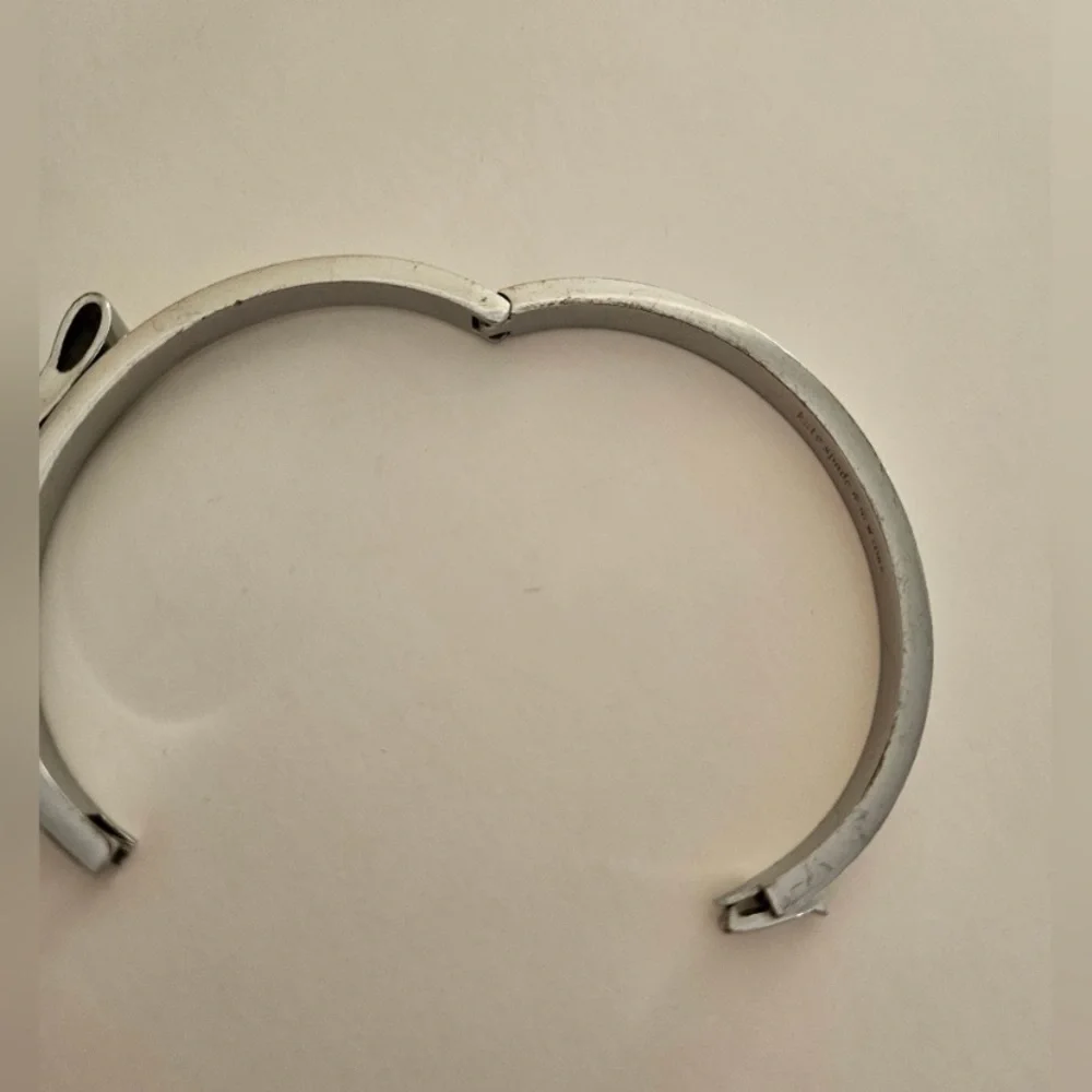 kate spade Silver Bow Crystal Bangle Bracelet - Picture 3 of 5